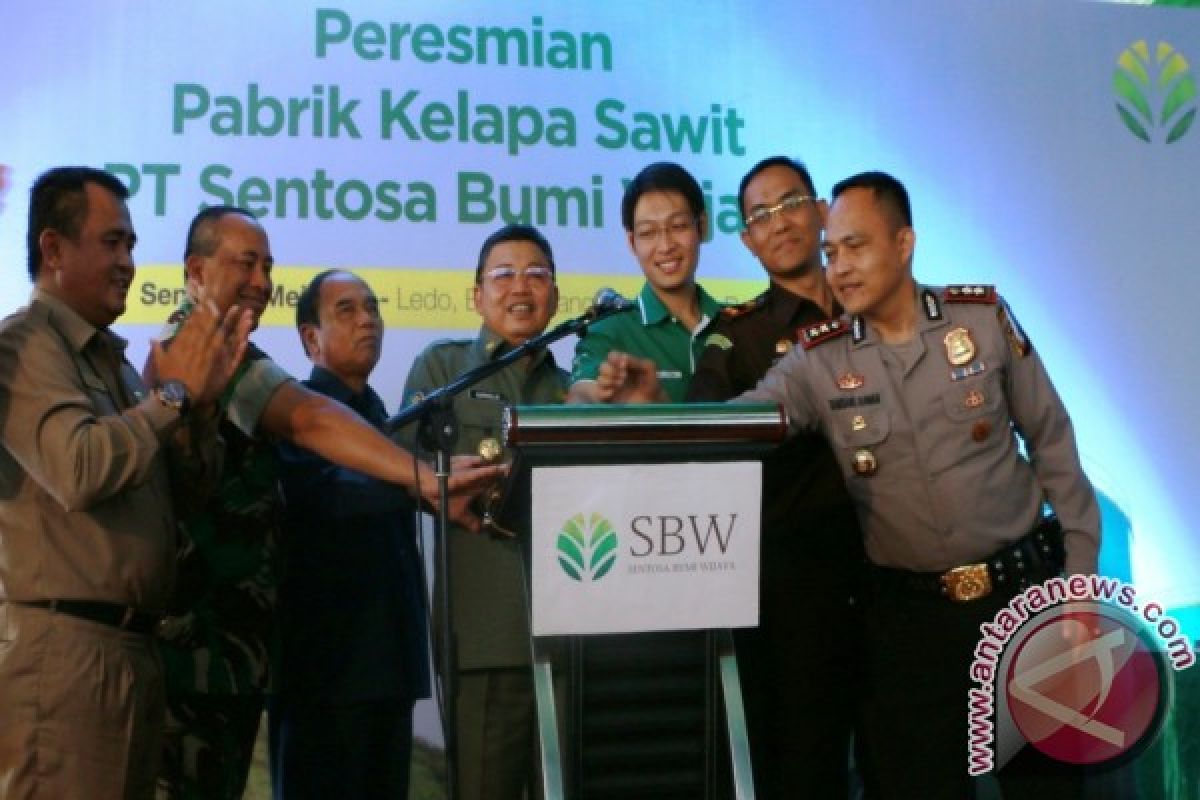 Pabrik Kelapa Sawit Tanpa Kebun Bengkayang Diresmikan