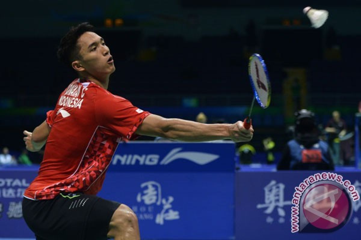 Piala Thomas - Jonatan kukuhkan dominasi Indonesia 3-0