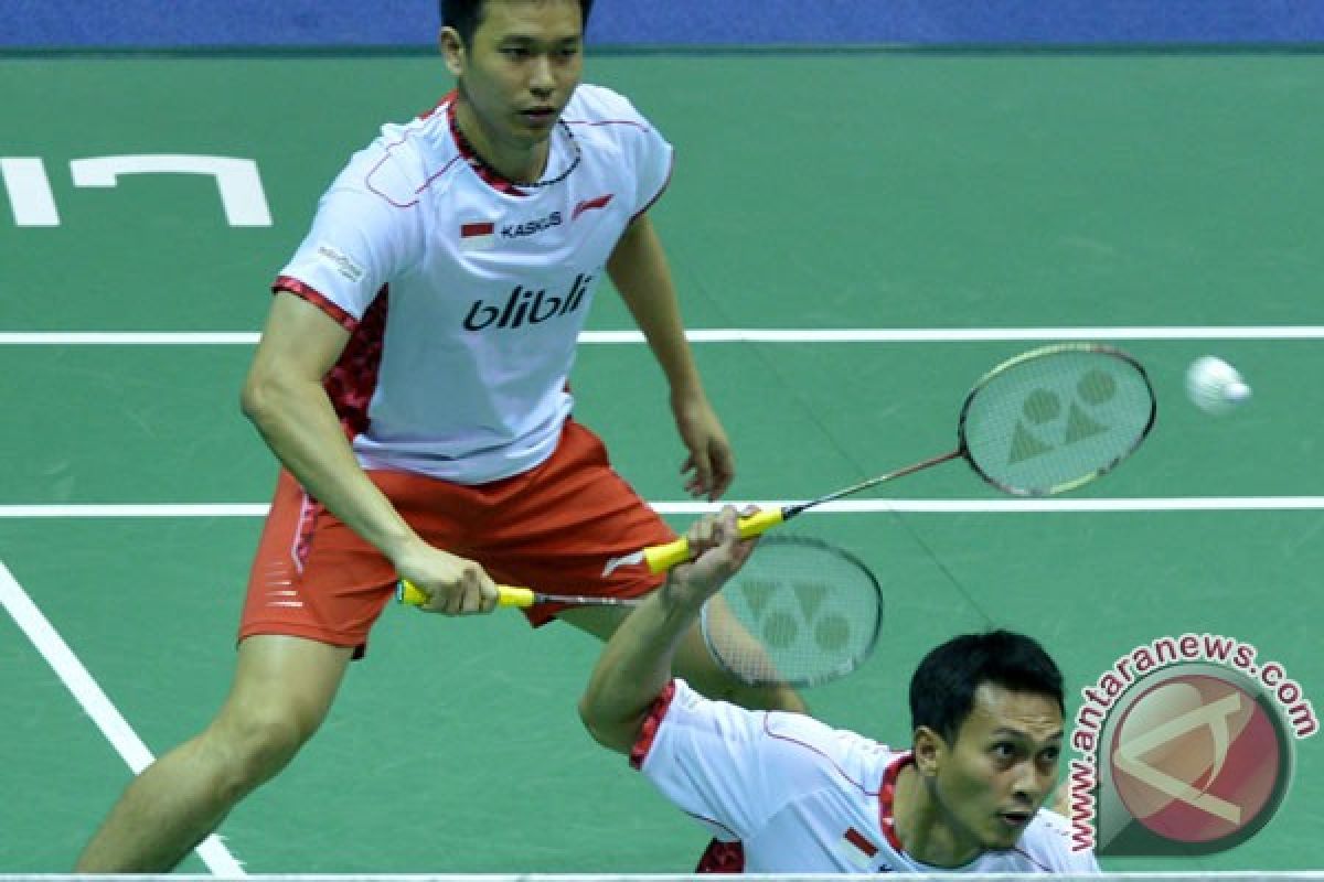 Hendra/Ahsan samakan kedudukan 1-1 atas Korea