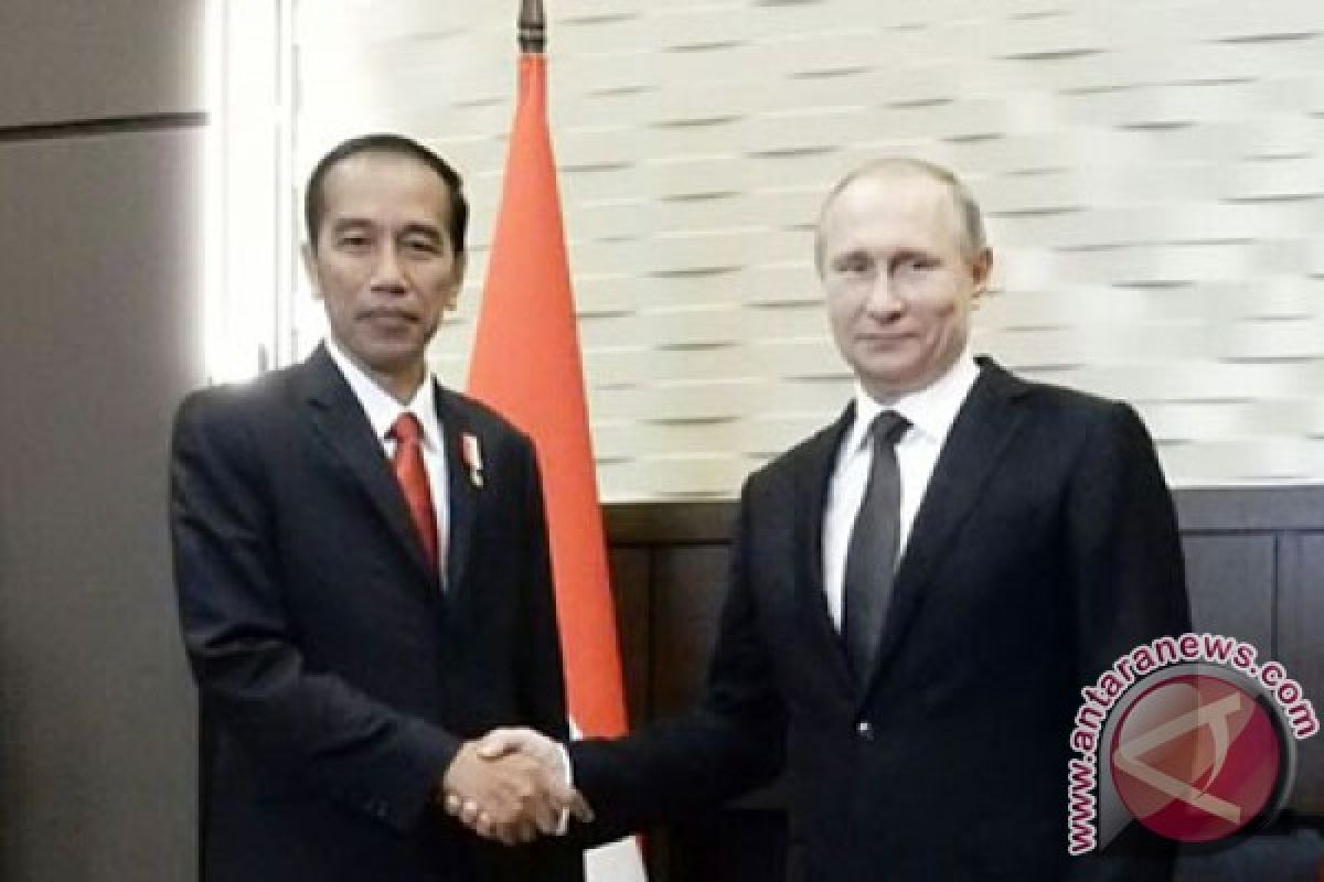 Presiden Jokowi temui Presiden Putin di Bocharoc Rucey, Sochi