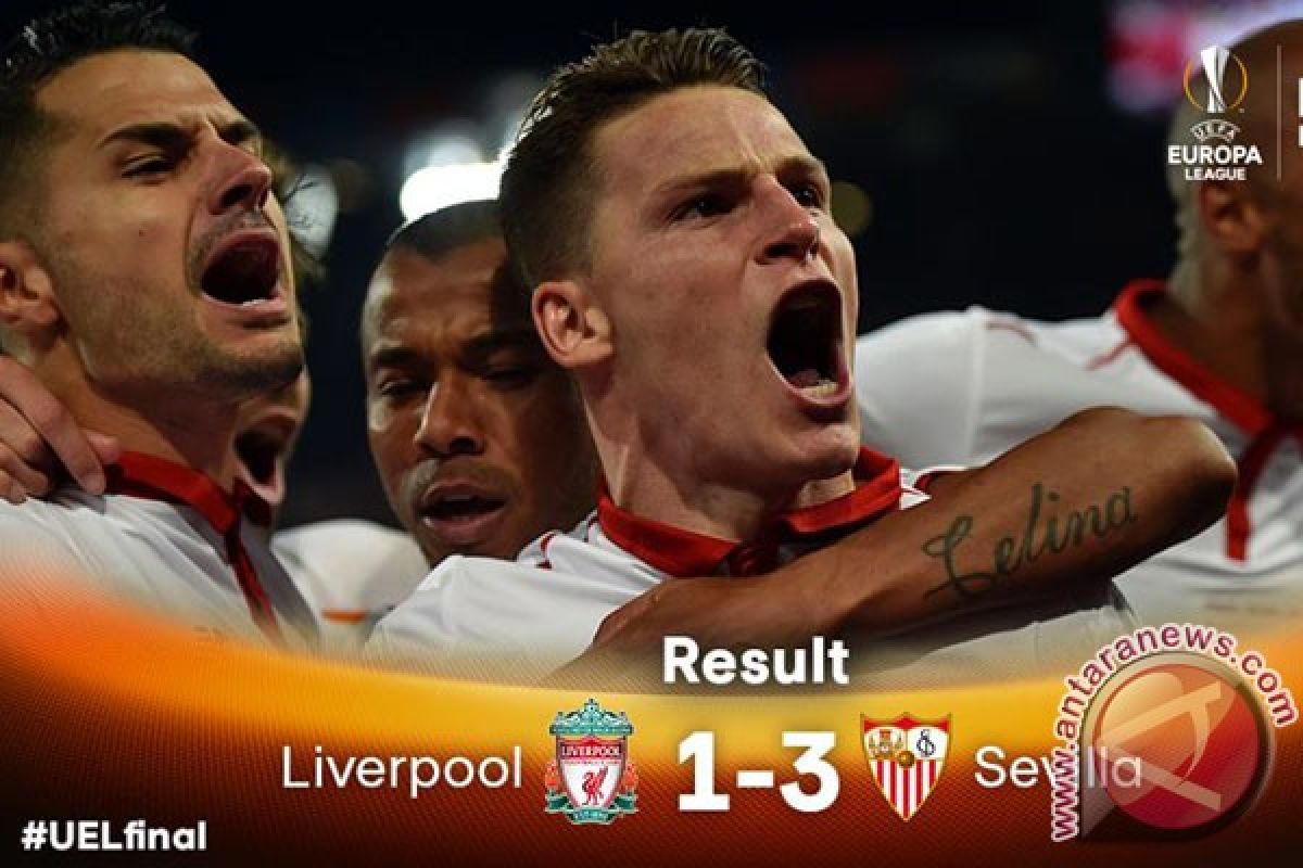 Kalahkan Liverpool, Sevilla juara Liga Europa tiga kali berturut