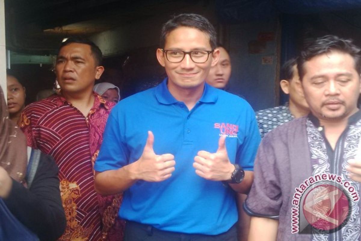 Sandiaga Uno anggap Sjafrie Sjamsoeddin mitra