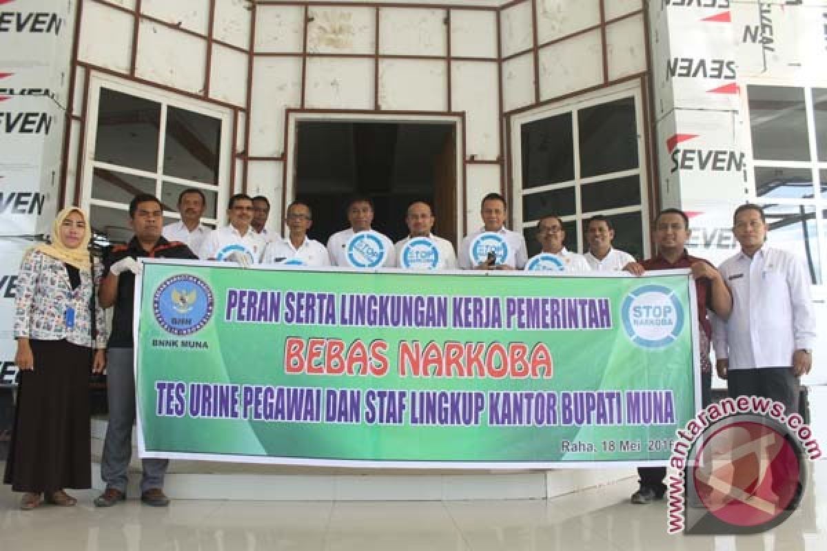 BNN Periksa Mendadak Urin Pegawai Setda Muna