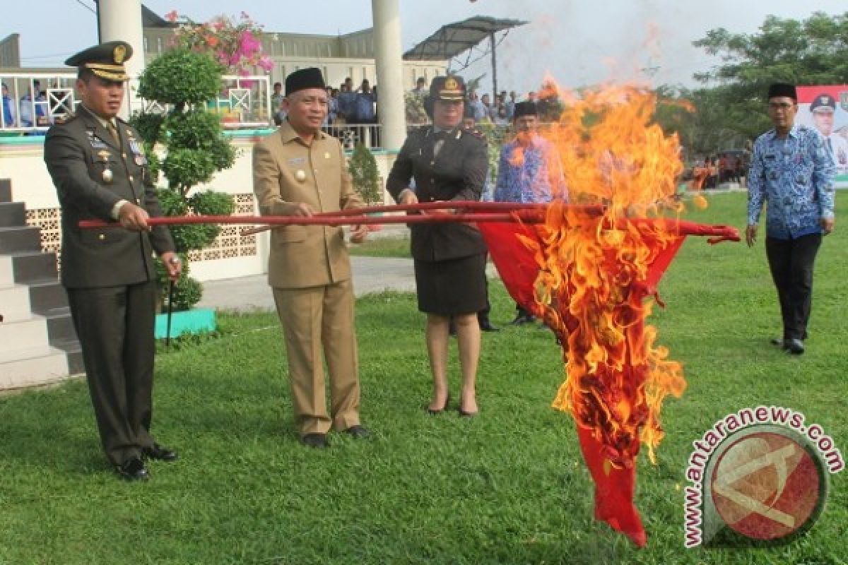 Bendera PKI Dibakar di Asahan