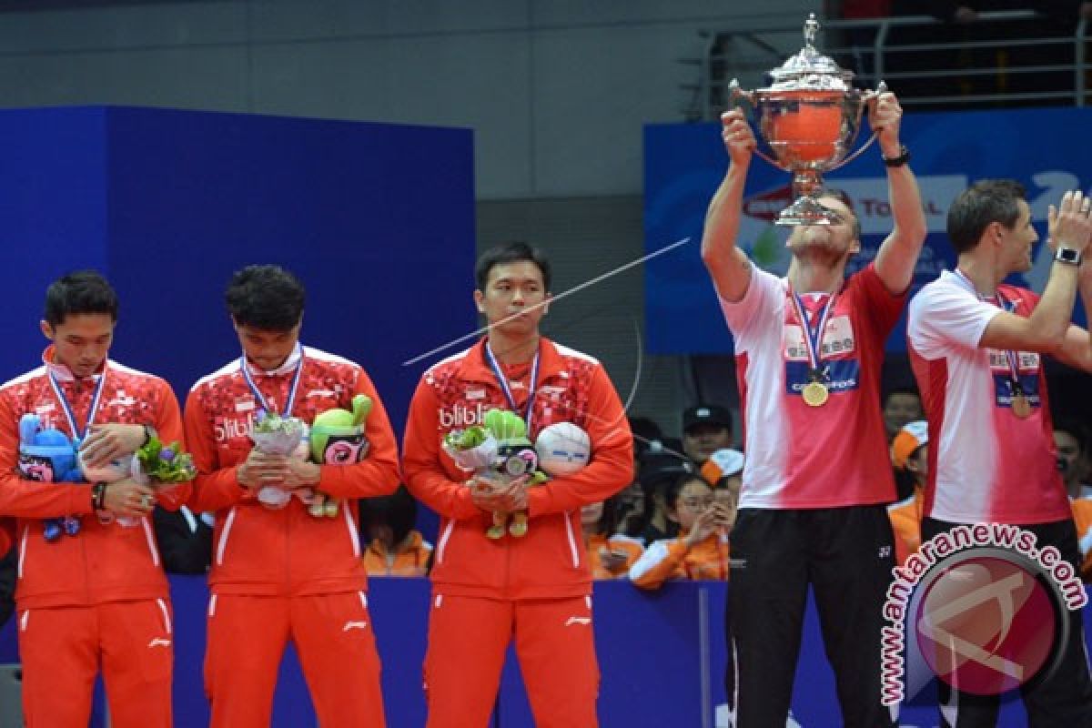 Tim Indonesia gagal rebut Piala Thomas ke-14