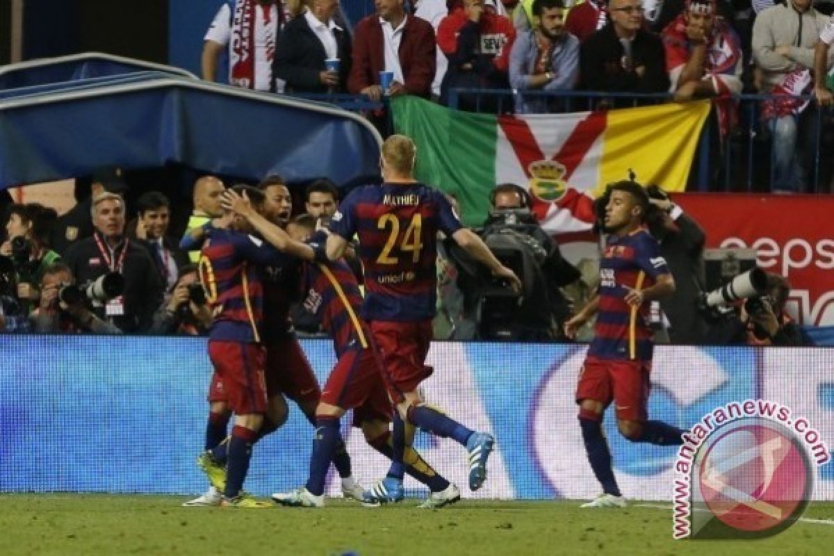 Atasi Sevila 2-0, Barcelona Pertahankan Juara Copa del Rey