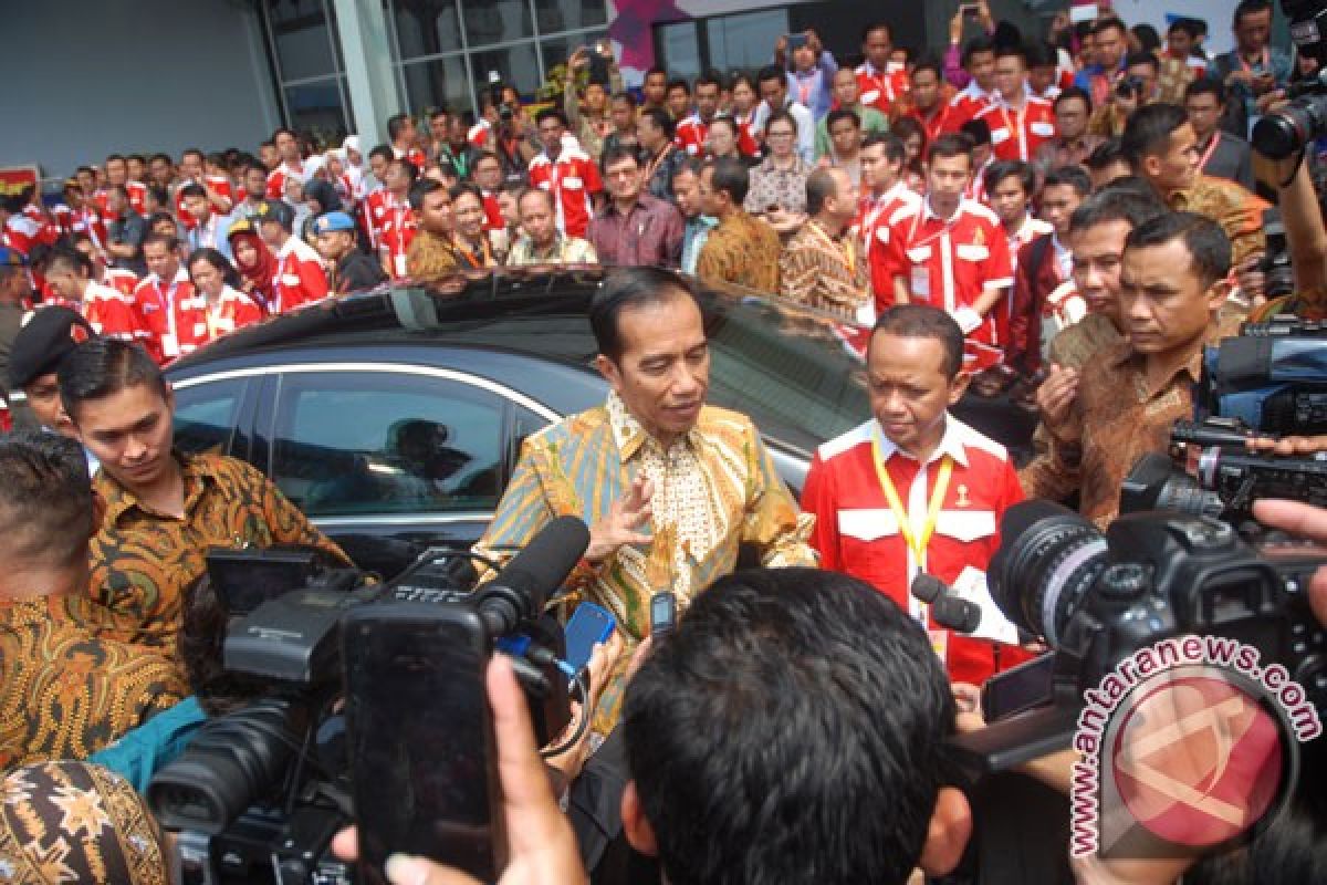 Presiden tiba di Bandung resmikan Jambore HIPMI