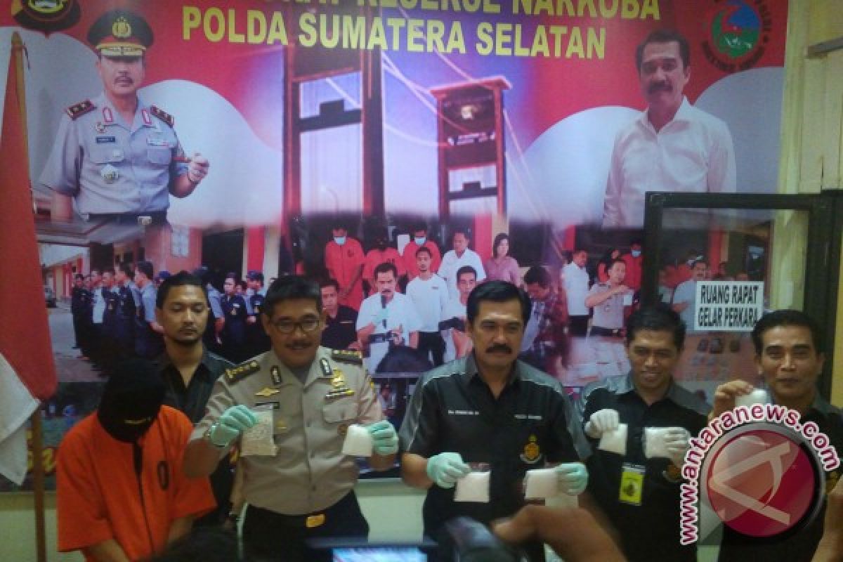 Polda Sumsel tangkap bandar narkoba 