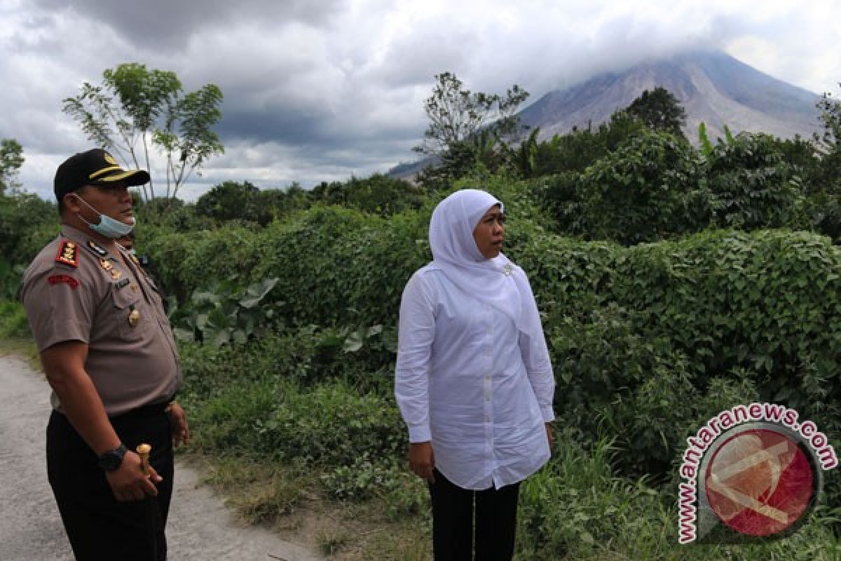 Mensos tinjau zona merah erupsi Sinabung