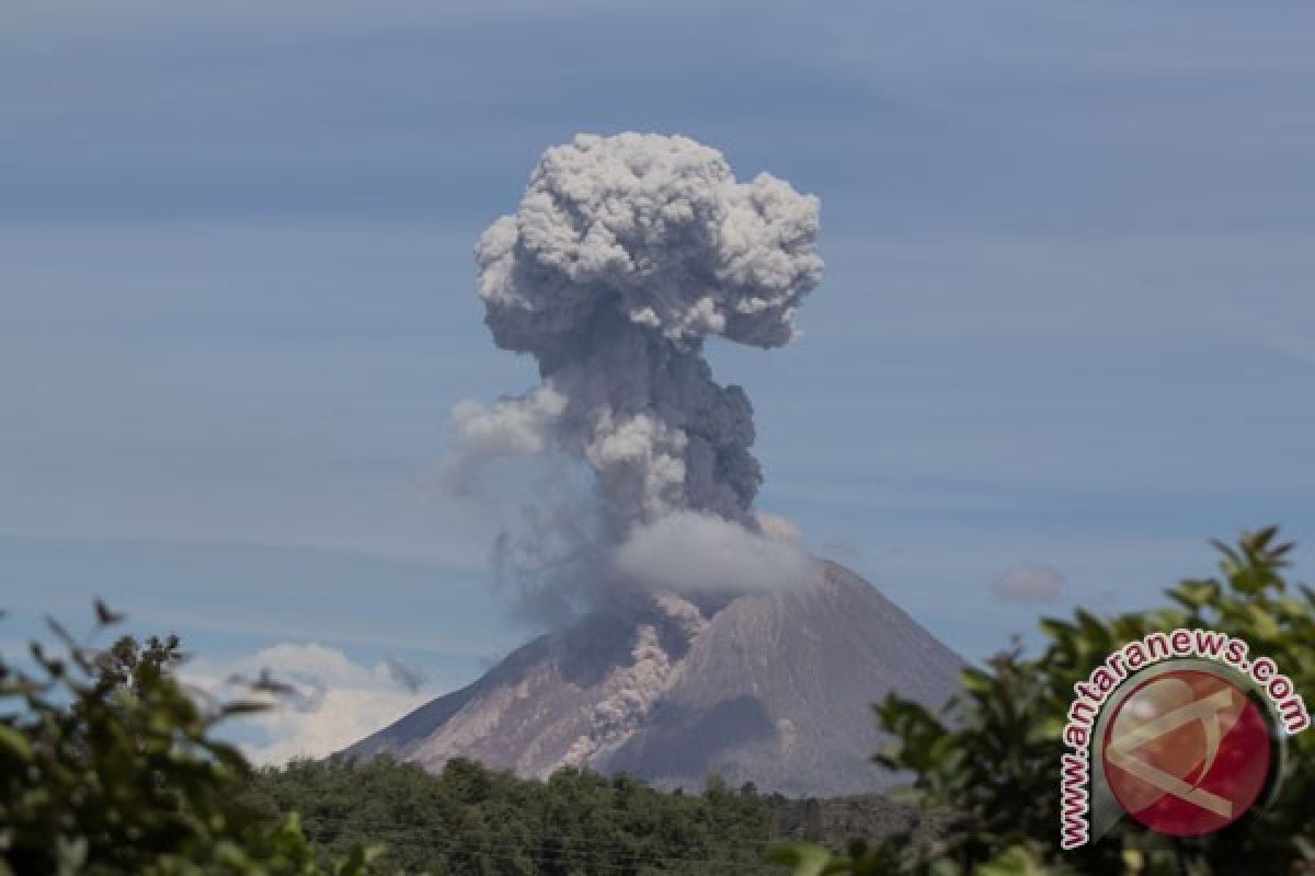 Gunung Sinabung 19 kali luncurkan awan panas