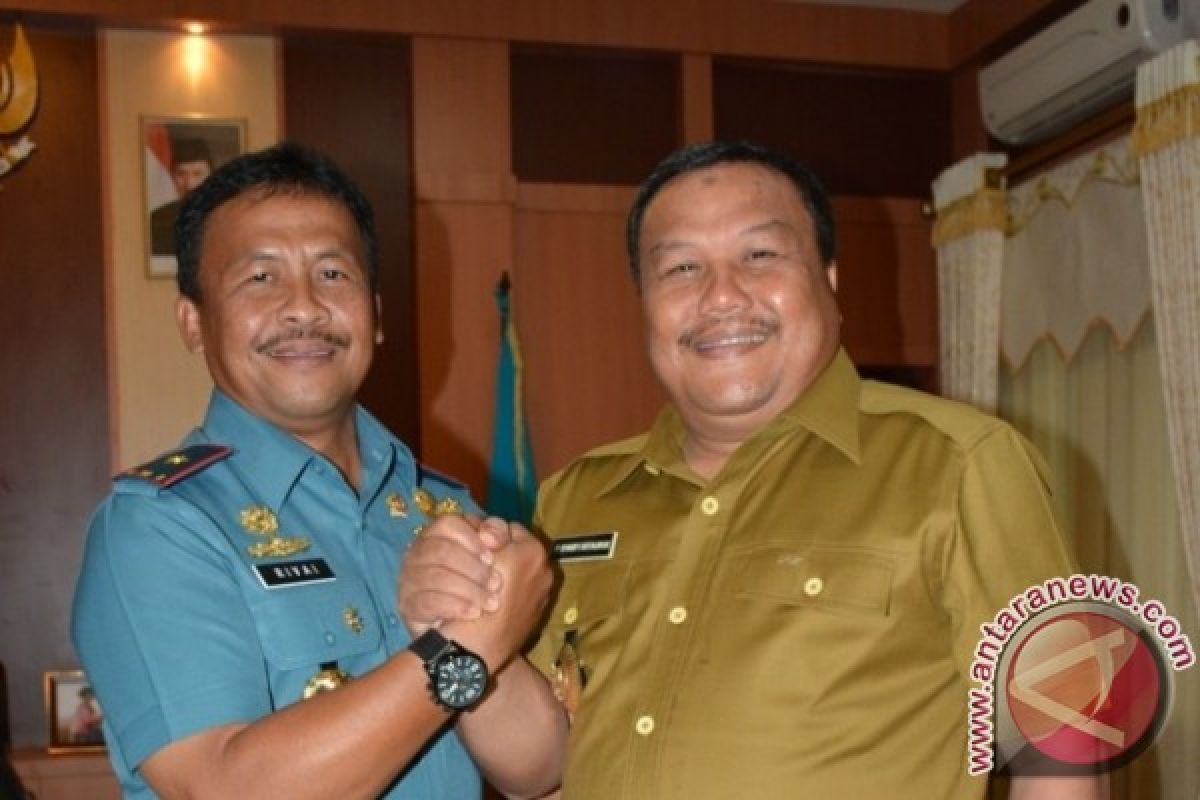 Walikota Terima Kunjungan Danlantamal II Padang