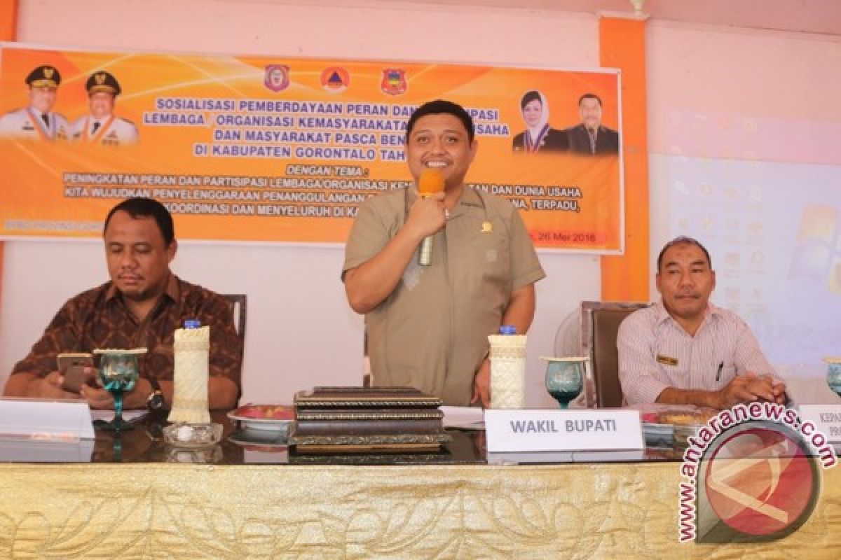 Pemkab Gorontalo Minta Partisipasi Masyarakat Tanggap Pascabencana 