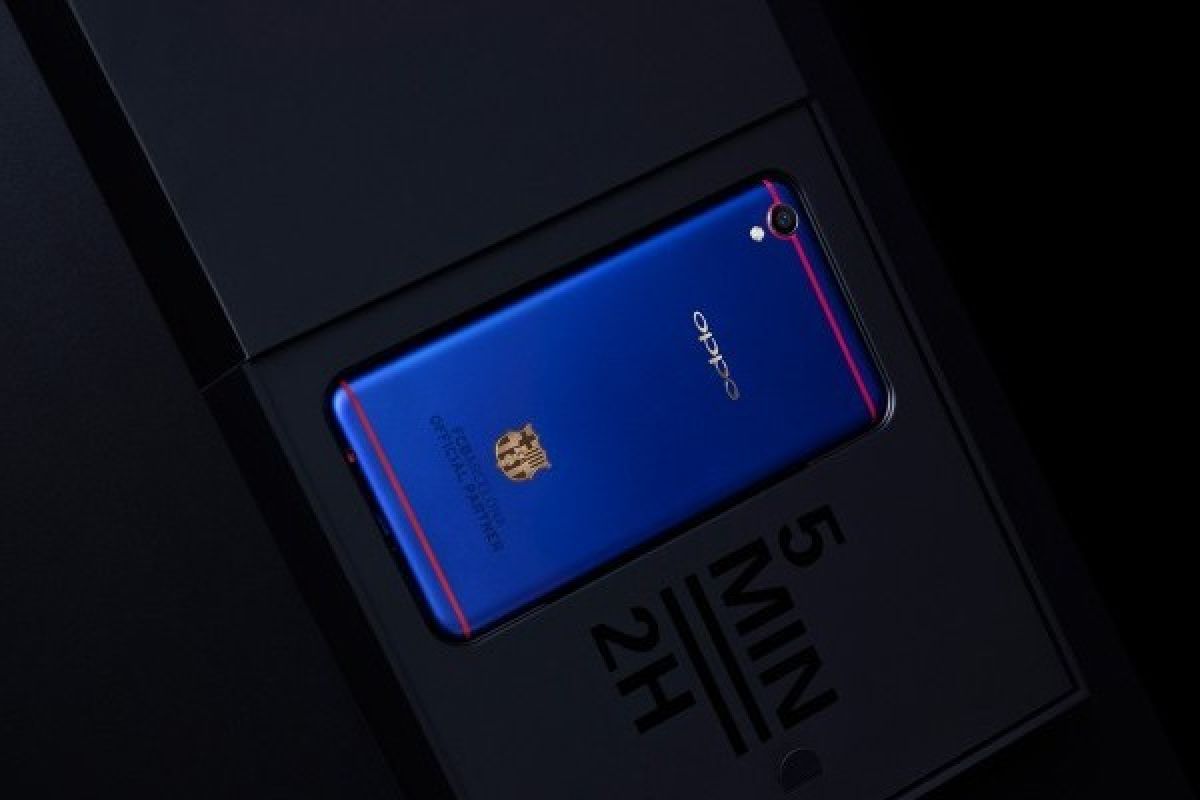 Oppo F1 Plus Edisi Barcelona Resmi Dirilis