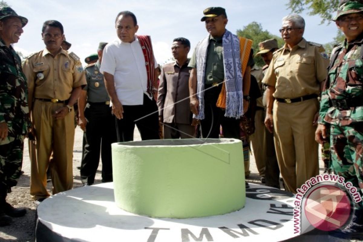 Pangdam Tutup Kegiatan TMMD Di Desa Batnun-NTT