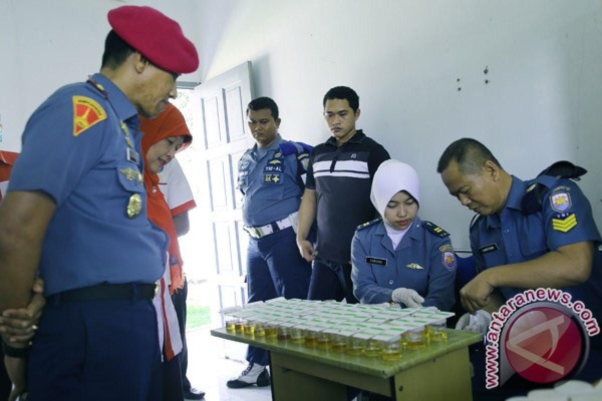 Anggota Lanal Lhokseumawe tes narkoba