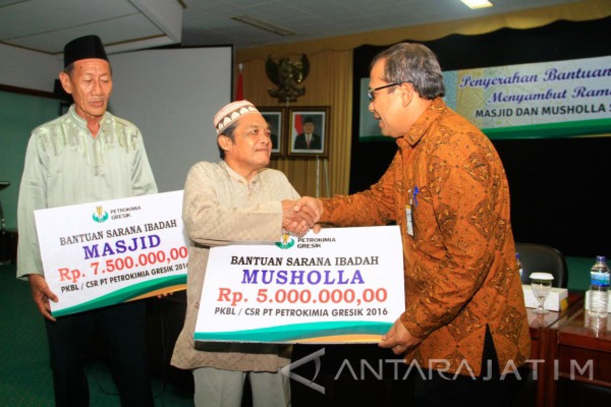 Petrokimia Gresik Bantu 80 Masjid Senilai Rp445 Juta