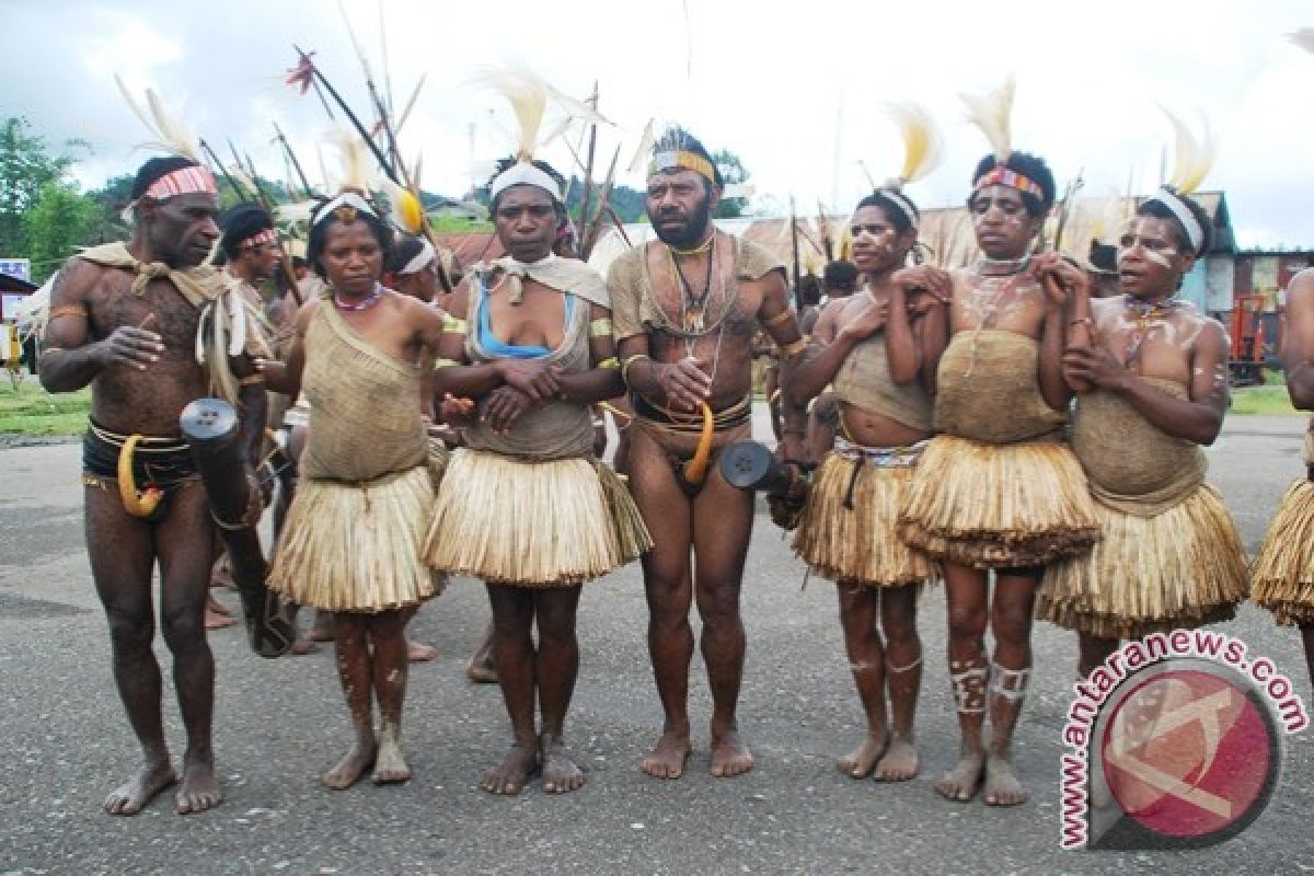 Tarian Asli Oksibil Pegunungan Bintang Papua Antara News Papua