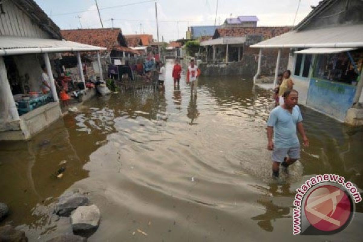 Warga Pesisir Karawang Mengungsi Akibat Banjir Rob