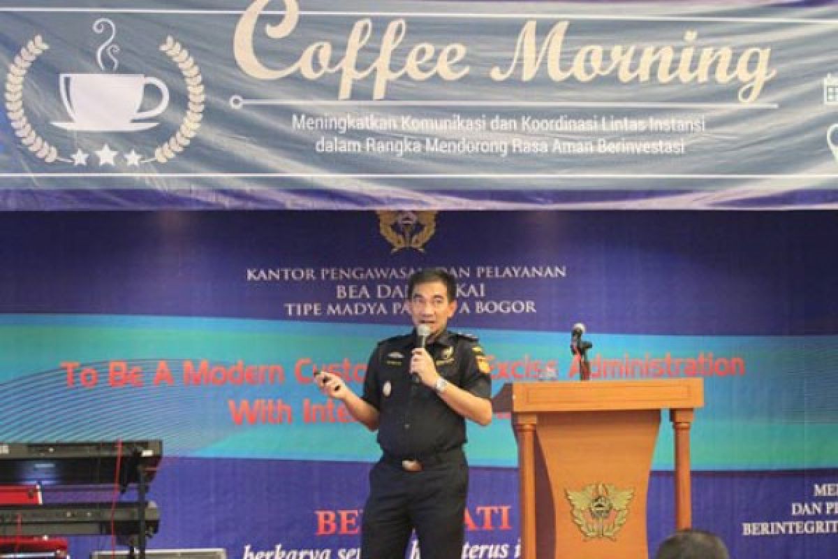 Tingkatkan komunikasi dan koordinasi lintas instansi KPPBC Bogor selenggarakan coffee morning