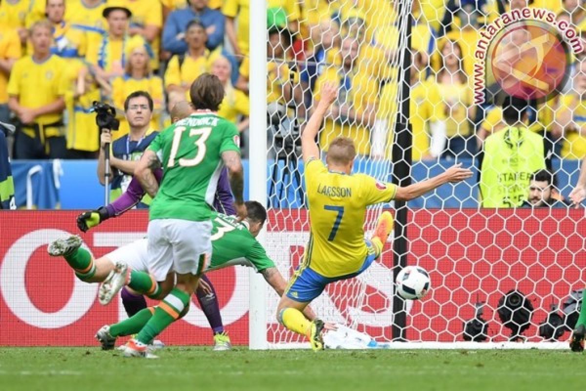 Euro 2016 - Gol bunuh diri selamatkan Swedia dari kekalahan atas Irlandia