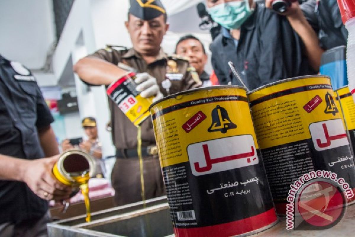 Jakarta Metro Police destroys 46kg of methamphetamine