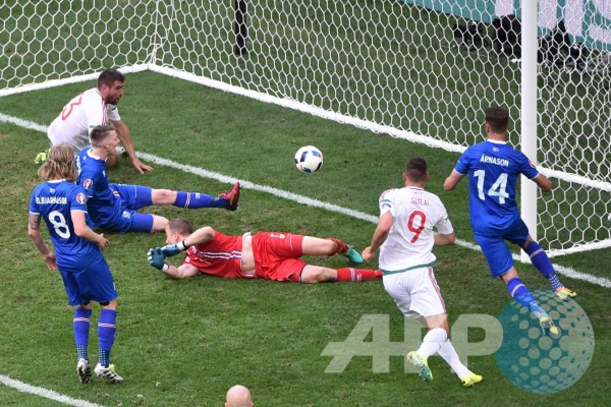 Euro 2016 - Bagi Islandia hasil imbang lawan Hungaria serasa kalah