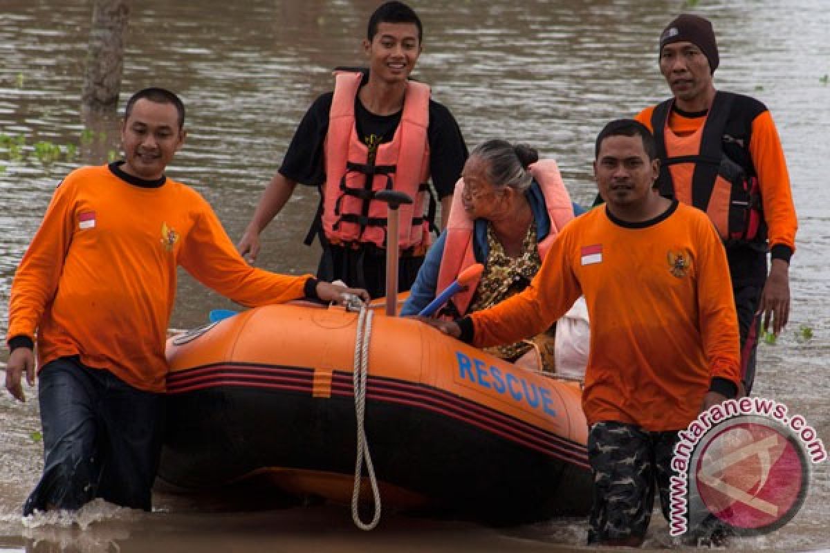 Banjir meluapnya Sungai Bengawan Solo mulai surut