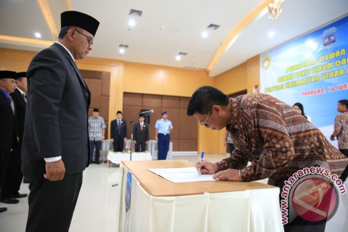 Gubernur : Tingkatkan Kualitas Pelayanan-Dewan Pengawas RSUD Tarakan resmi dilantik