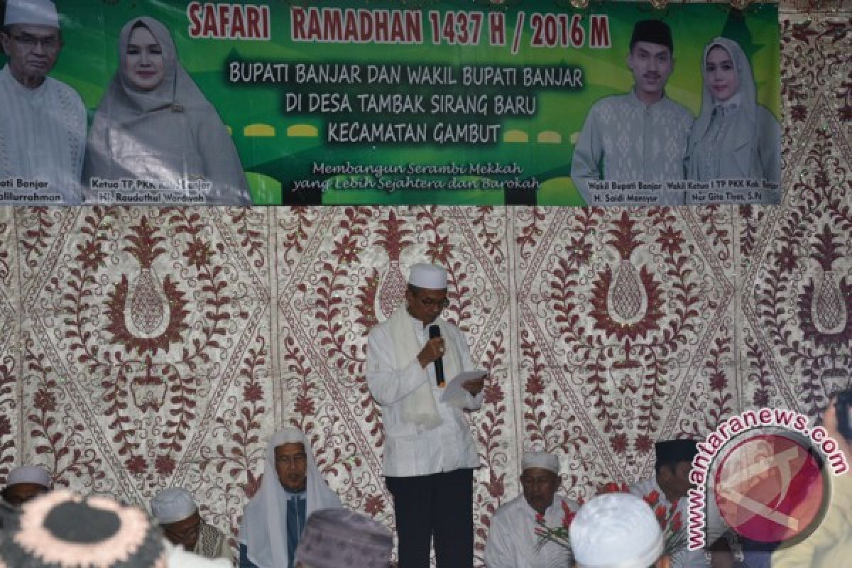 Bupati Safari Ramadhan Di Tambak Sirang