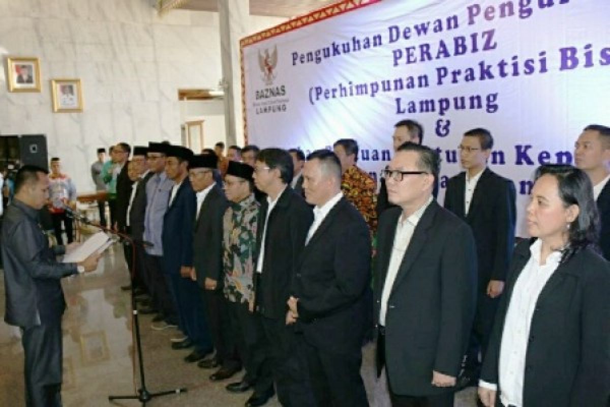 Ridho Ficardo Kukuhkan Perhimpunan Praktisi Bisnis Lampung