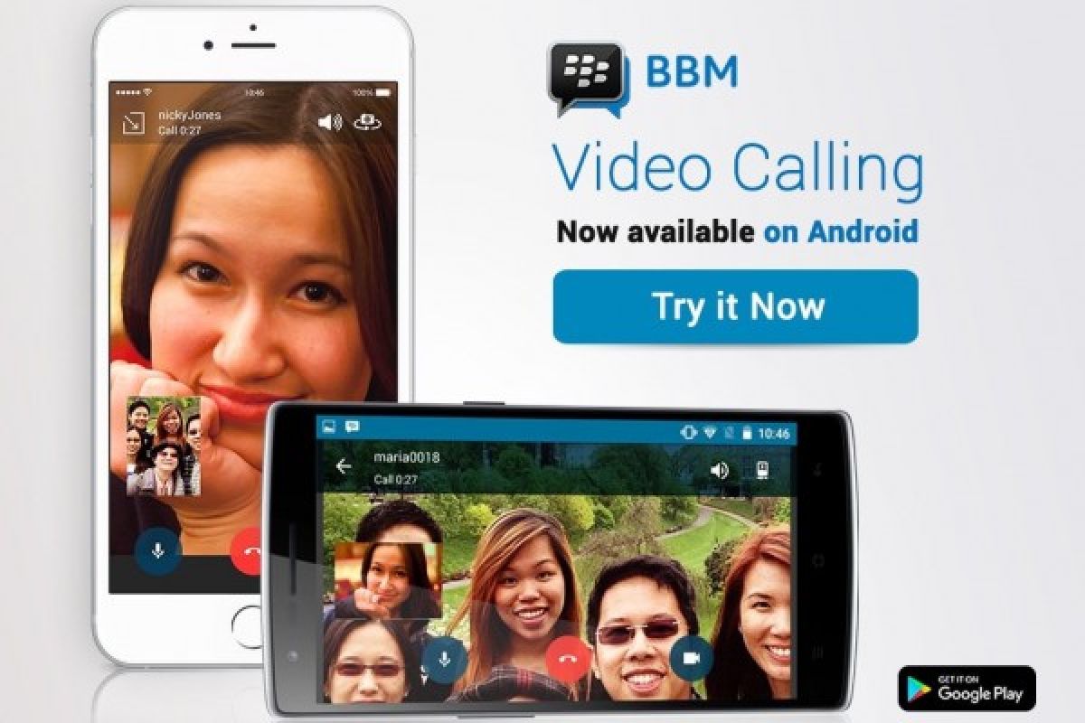 Fitur panggilan video BBM kini tersedia secara global