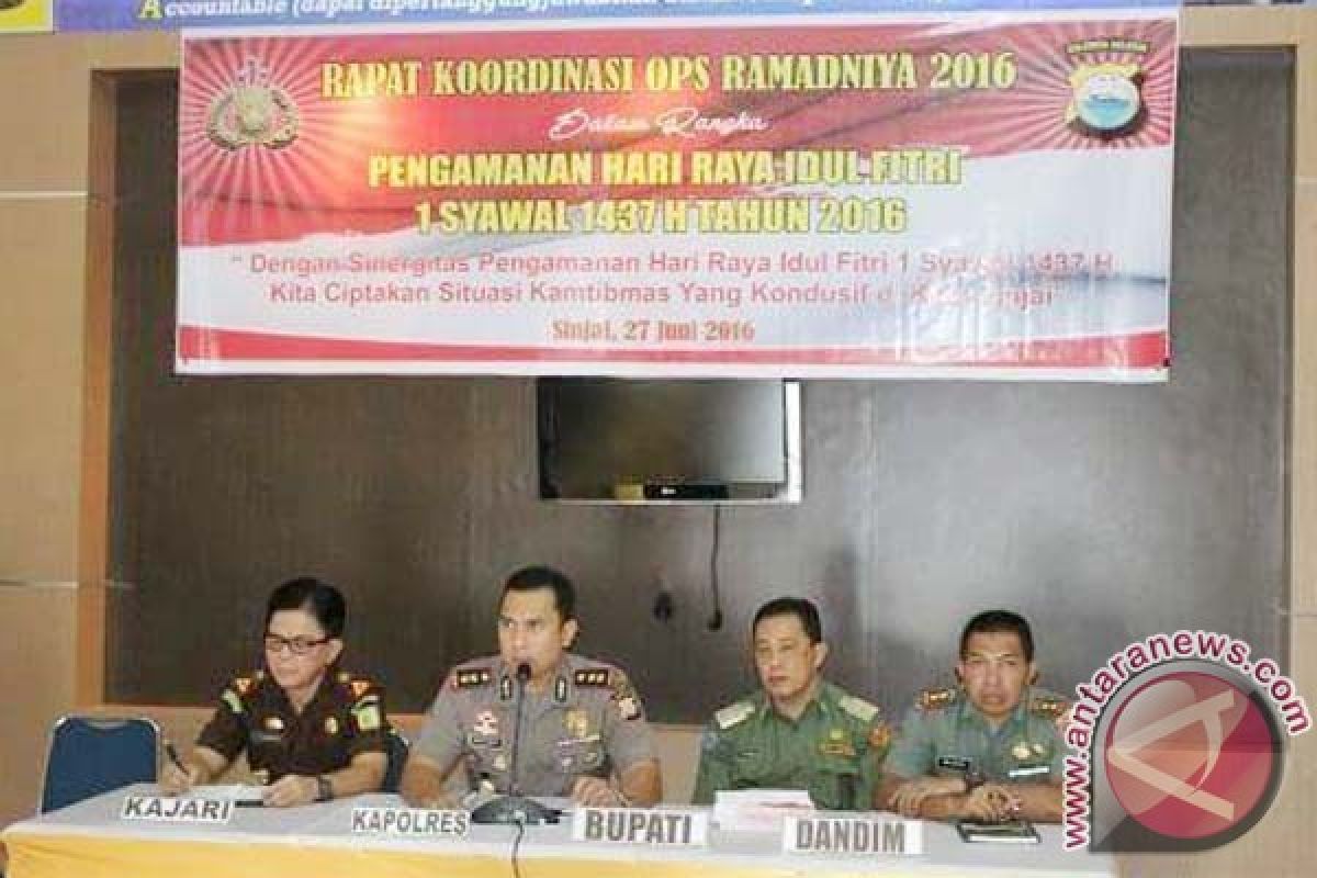 Polres Sinjai rakor persiapan OPS Ramadniyah 2016