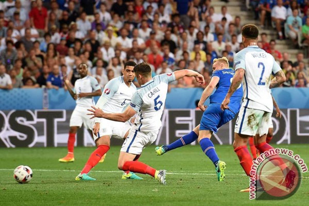 Islandia singkirkan Inggris dari Piala Eropa