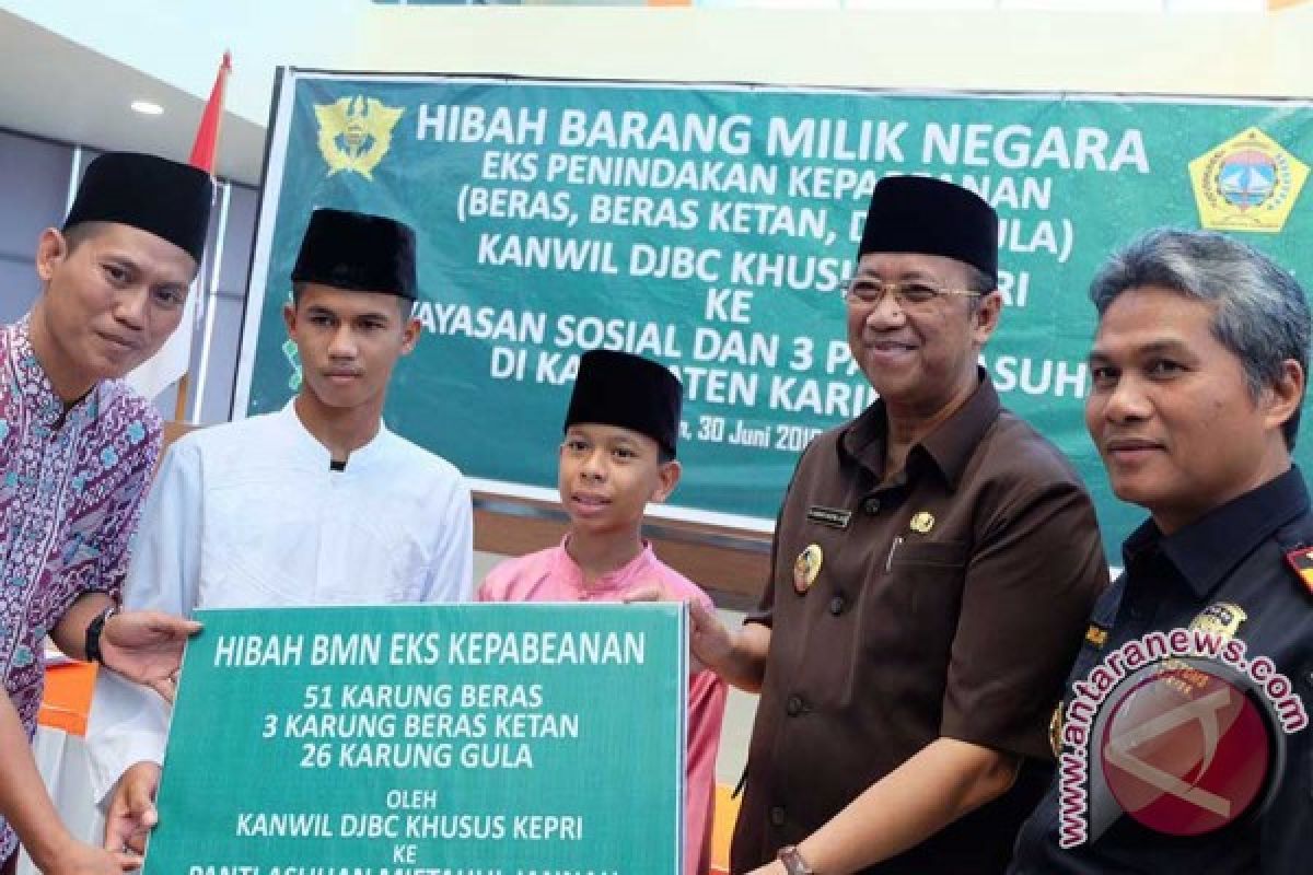 Setelah daging, Bea Cukai juga hibahkan beras, gula, dan ketan hasil penindakan