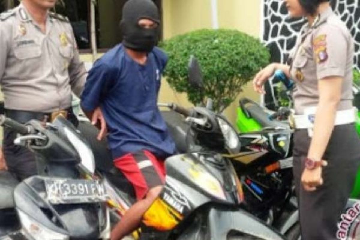 Curi motor di Kampar, pria ini ditangkap di Pekanbaru