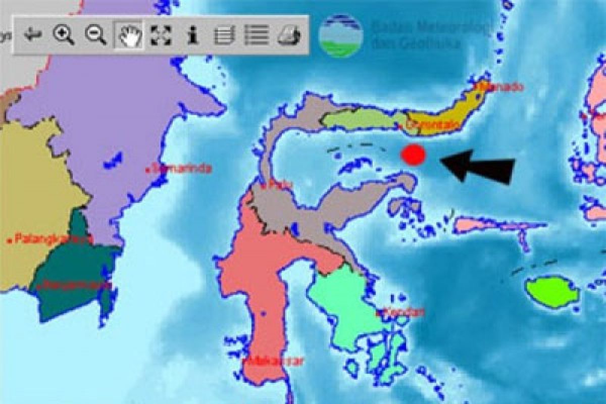 BMKG Gorontalo : gempa paling terasa di Pohuwato