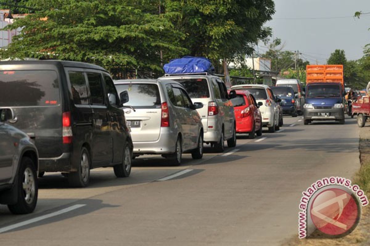 Polres Tegal berlakukan "contra flow" jalur Pantura