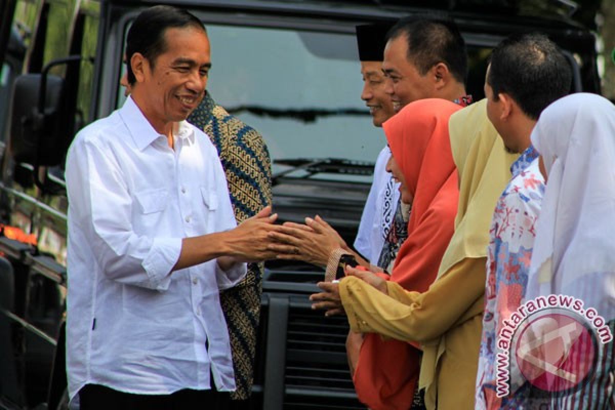 Presiden Jokowi kangen masa kecil di Karanganyar