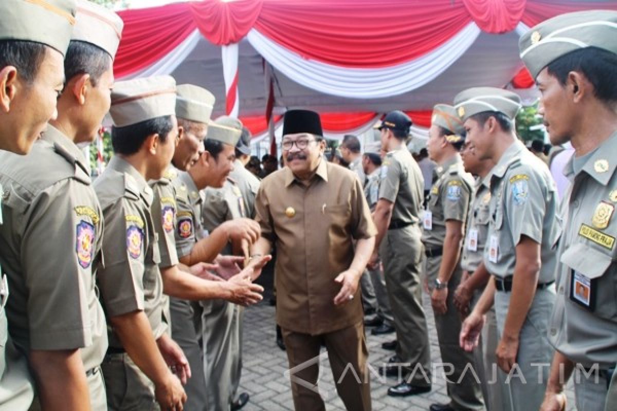 Satpol PP Pemprov Jatim Dibekali Pelatihan Antiterorisme