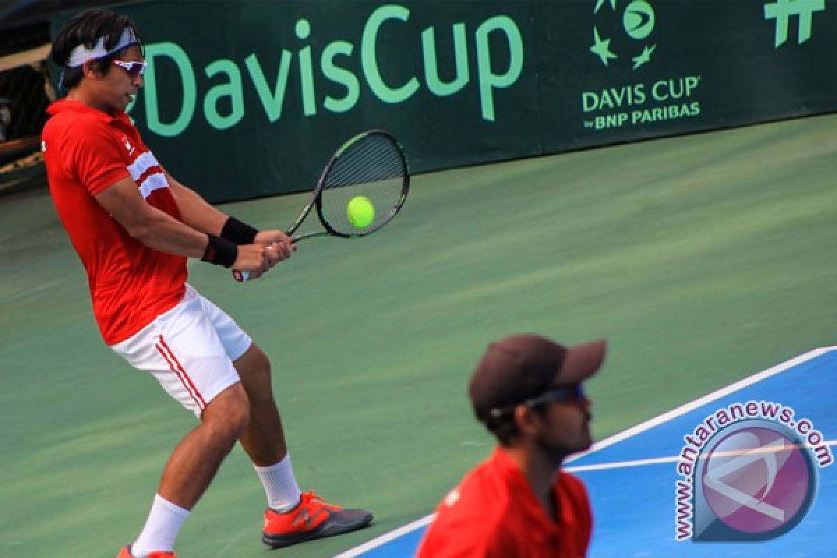 Tim Piala Davis Indonesia kalahkan Sri Langka 5-0