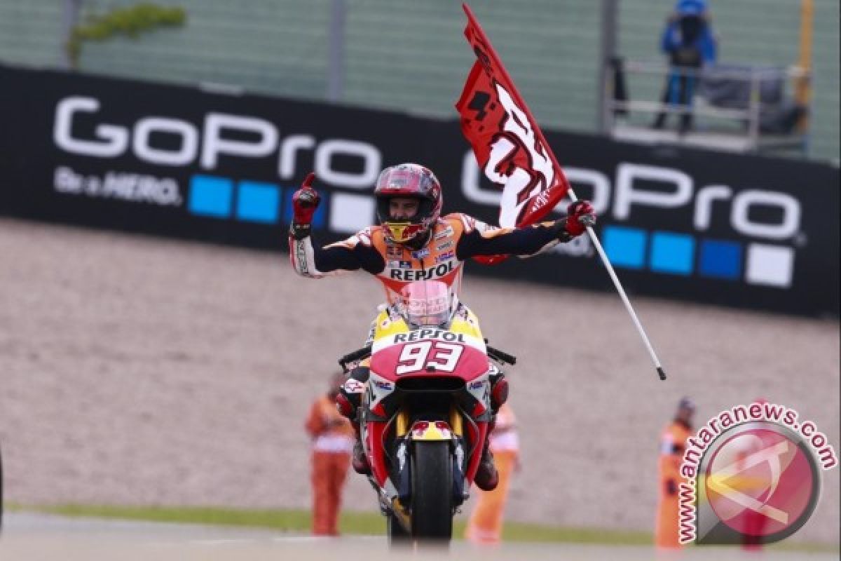 Marquez menangi MotoGP Aragon, duo Yamaha kedua ketiga