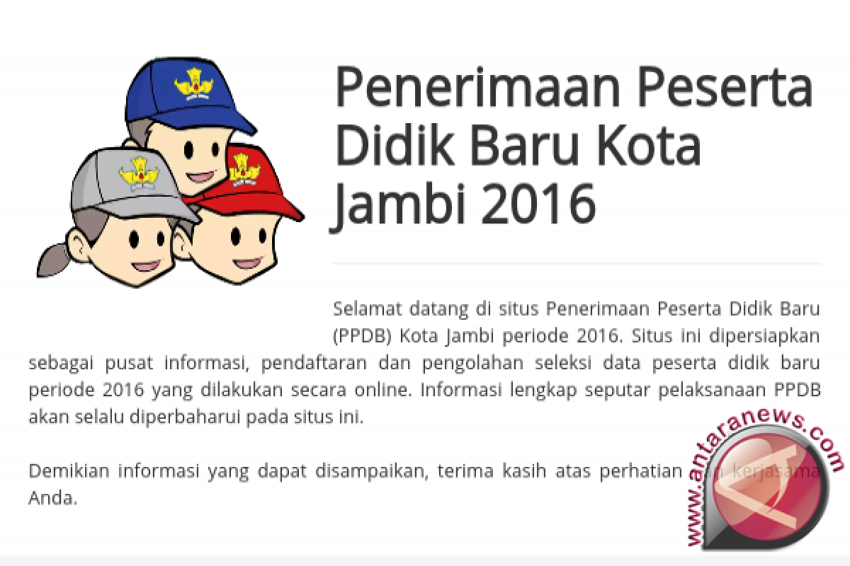 Pemkot Jambi tambah siswa baru melalui gelombang II