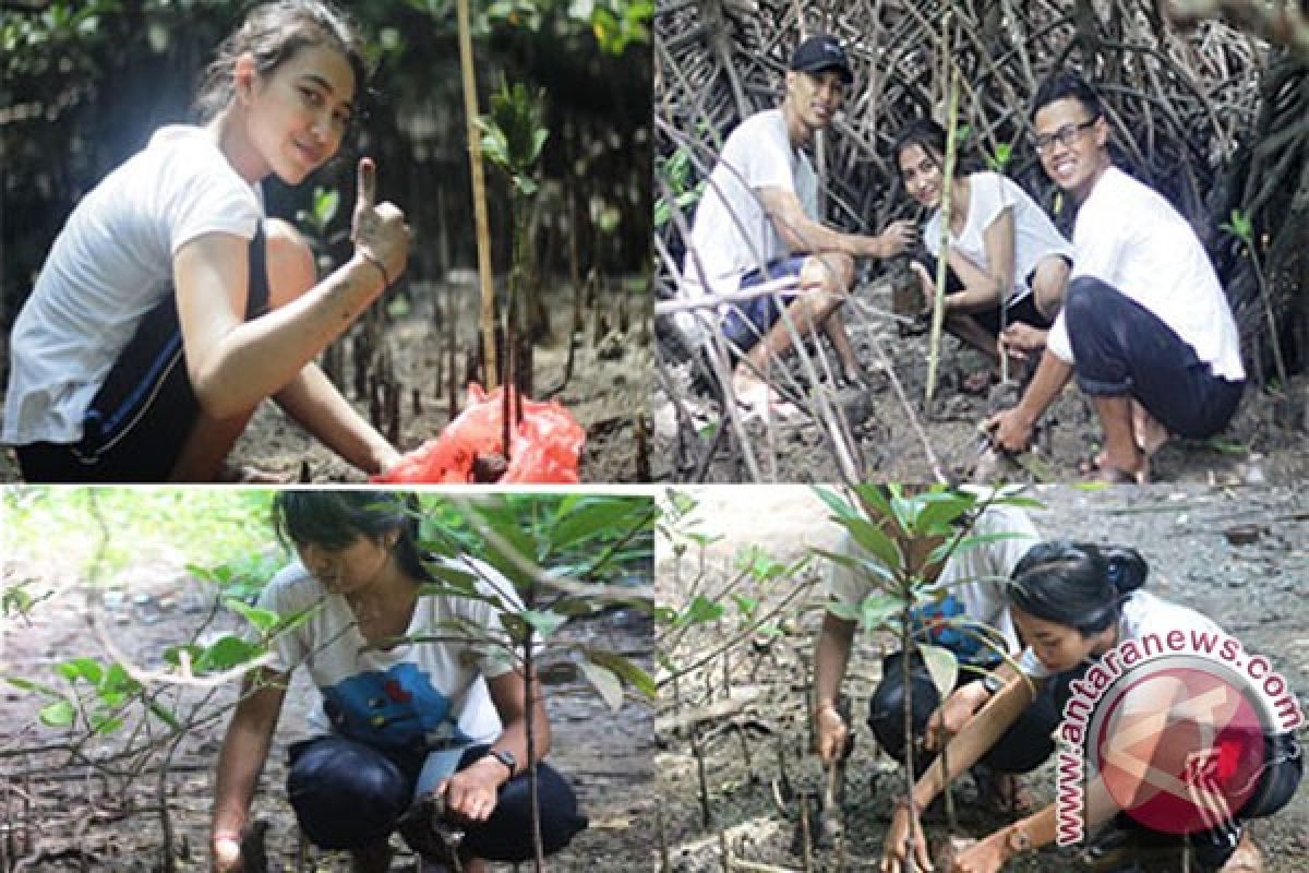 Sebelum Grand Final, Teruna Bagus Teruni Jegeg Tanam Mangrove di Sanur