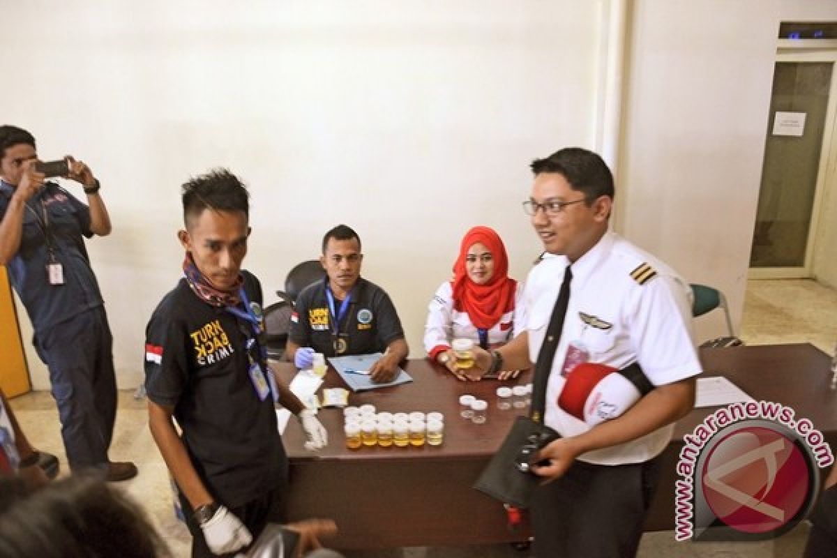 Sebanyak 14 Pilot di Ternate Jalani Tes Urine