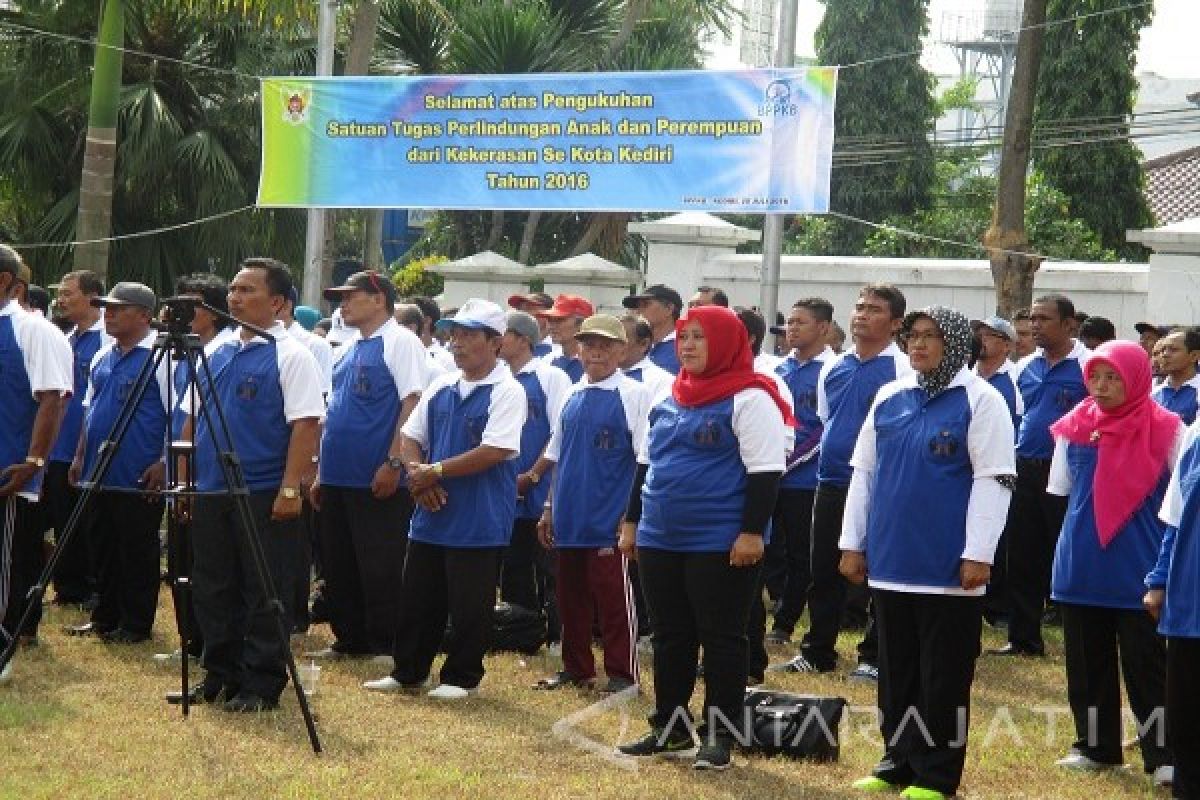 Satgas Perlindungan Perempuan dan Anak  di Kediri 540 Orang   