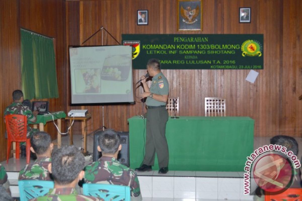 Kodim Bolmong ketambahan puluhan Bintara baru 