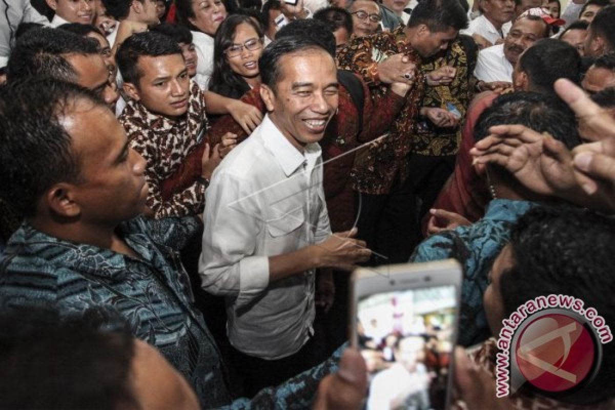 Presiden Jokowi Hadiri Silatnas Para Pendukungnya