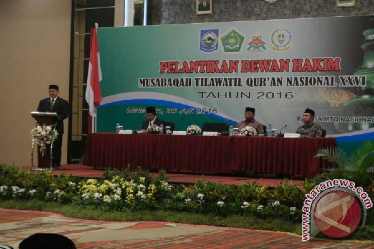 Menag lantik Majelis Hakim MTQ Nasional XXVI