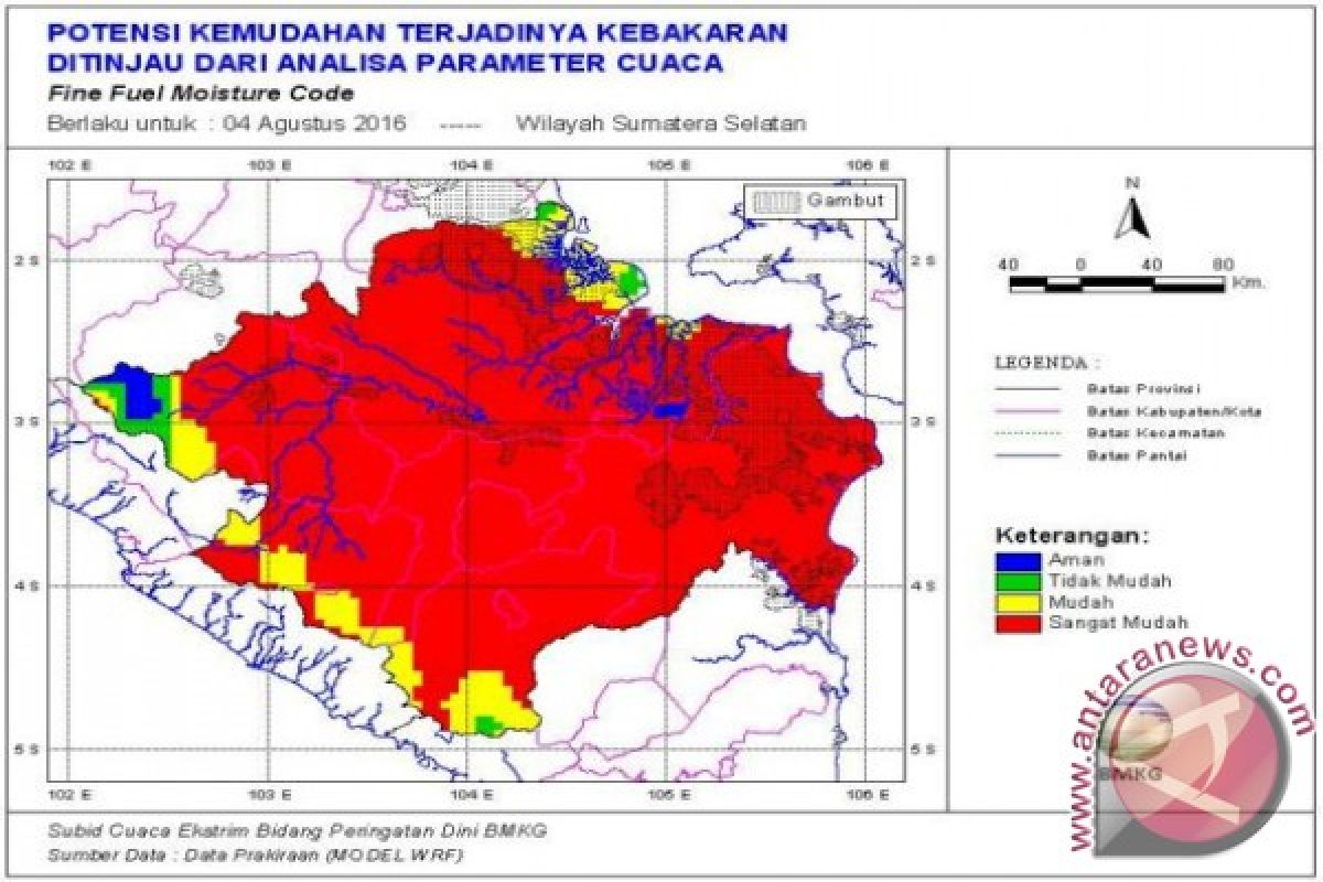 BMKG: kondisi cuaca di Palembang berawan