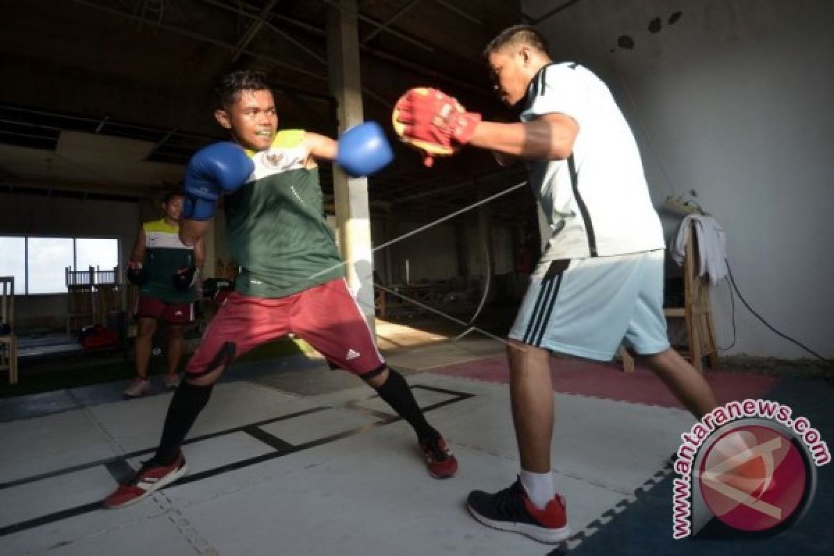 Petinju PON Kalsel-Kalteng Mulai Lakukan Latihan  "Pemanasan" Di Pulang Pisau